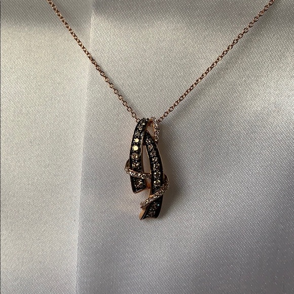 Le Vian 14k Strawberry Gold Diamond Necklace